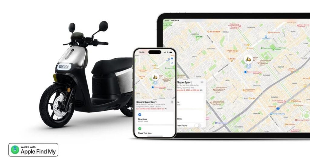 Gogoro adds several Apple features into its smart electric scooters